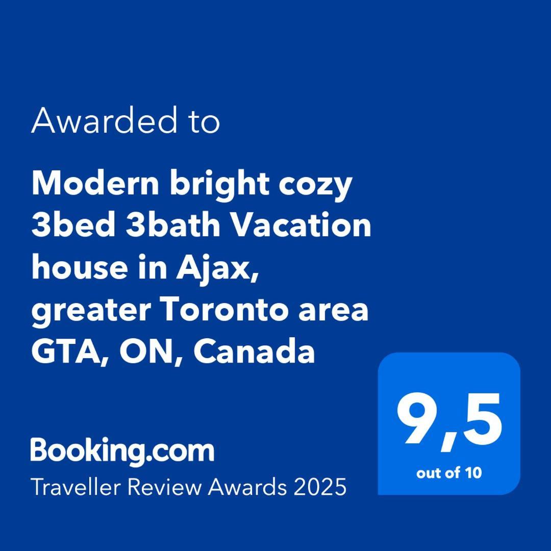 Modern Bright Cozy 3Bed 3Bath Vacation House In Ajax, Greater Toronto Area Gta, On, Canada Экстерьер фото